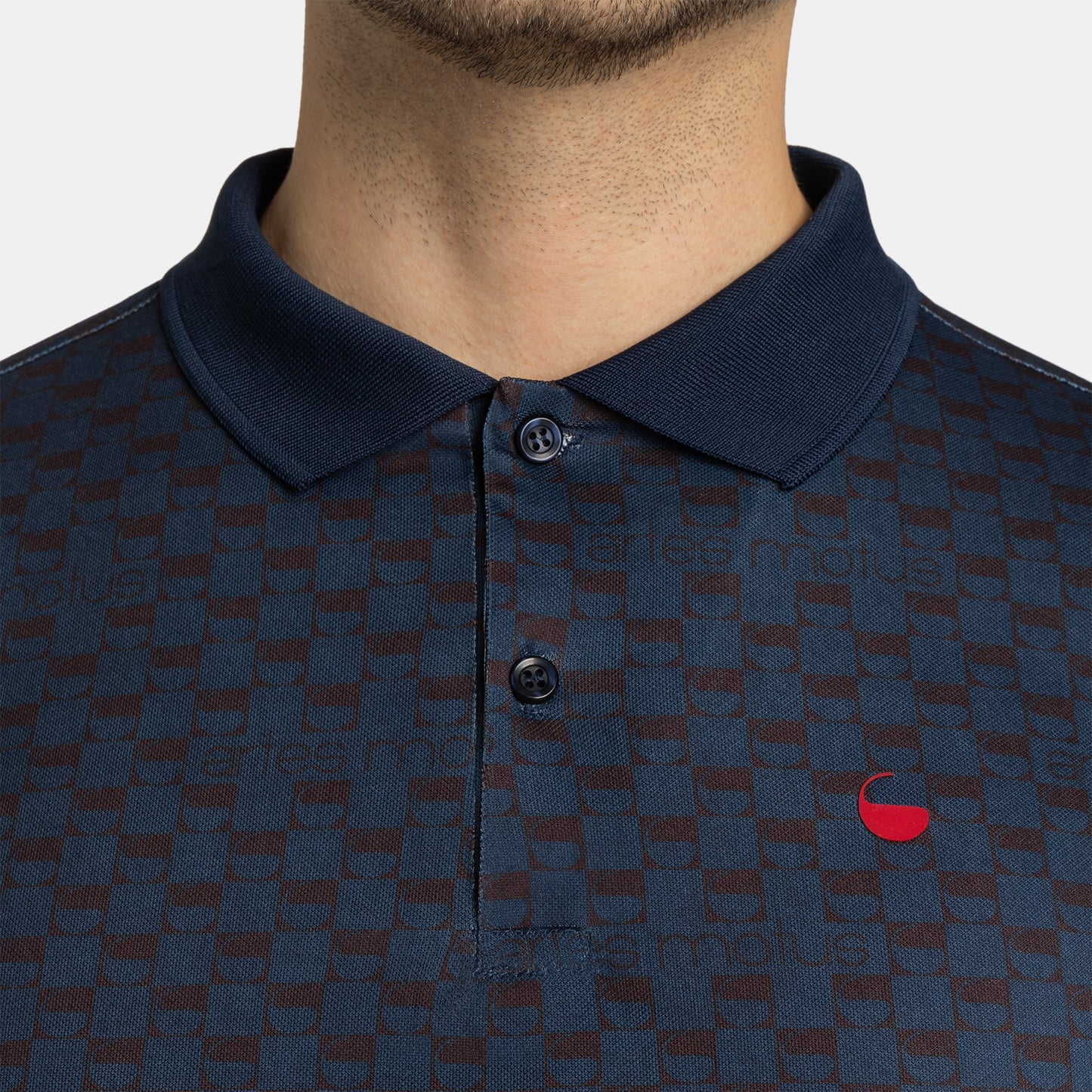 Herren Polo „All Over Print"