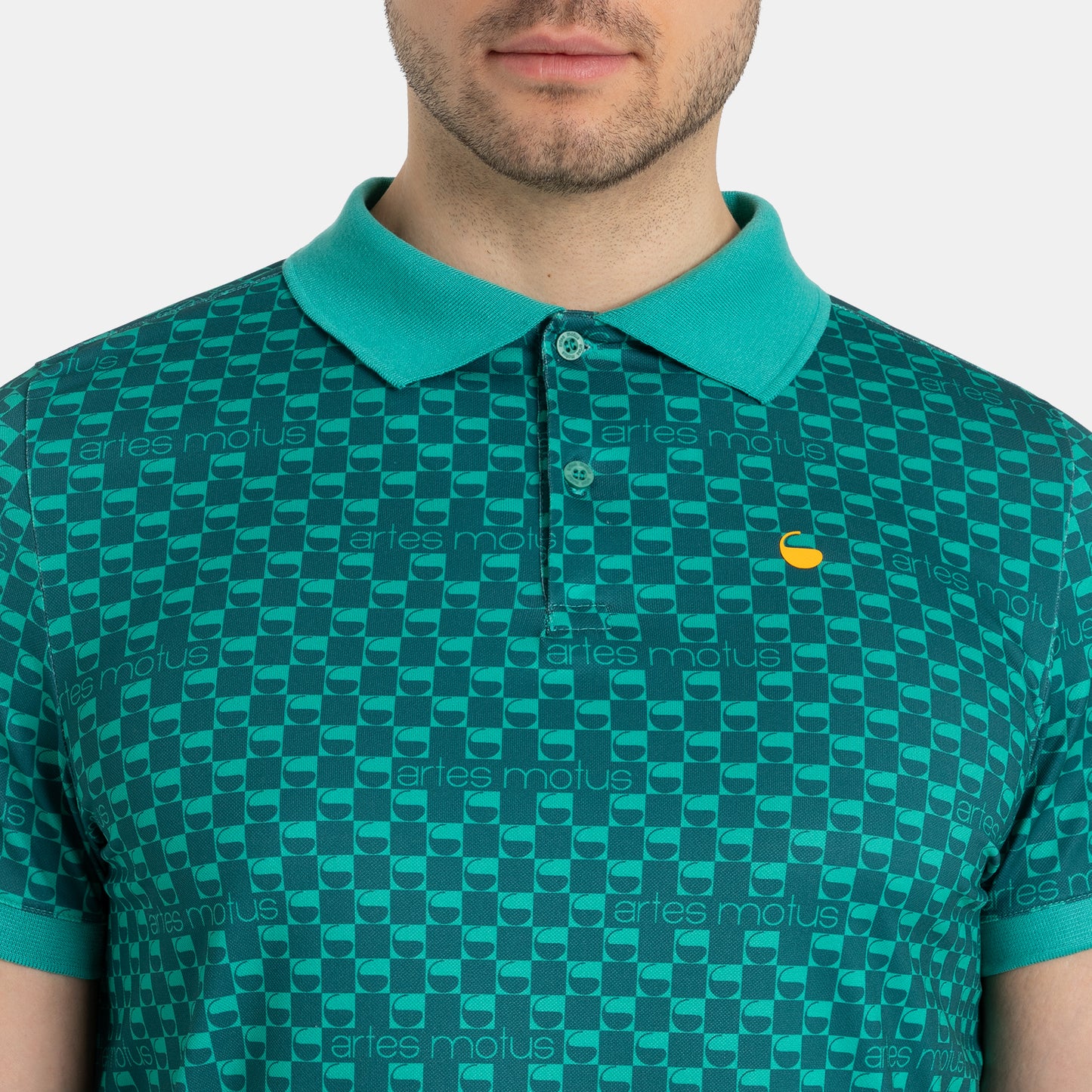 Herren Polo „All Over Print"