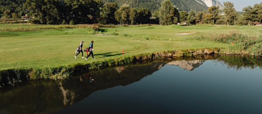 Auf einer Runde Golf mit Antje Heissel